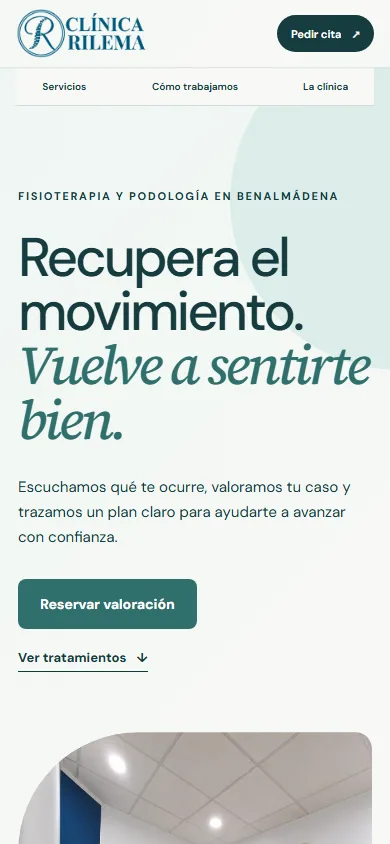 Portada de Clínica Rilema en móvil