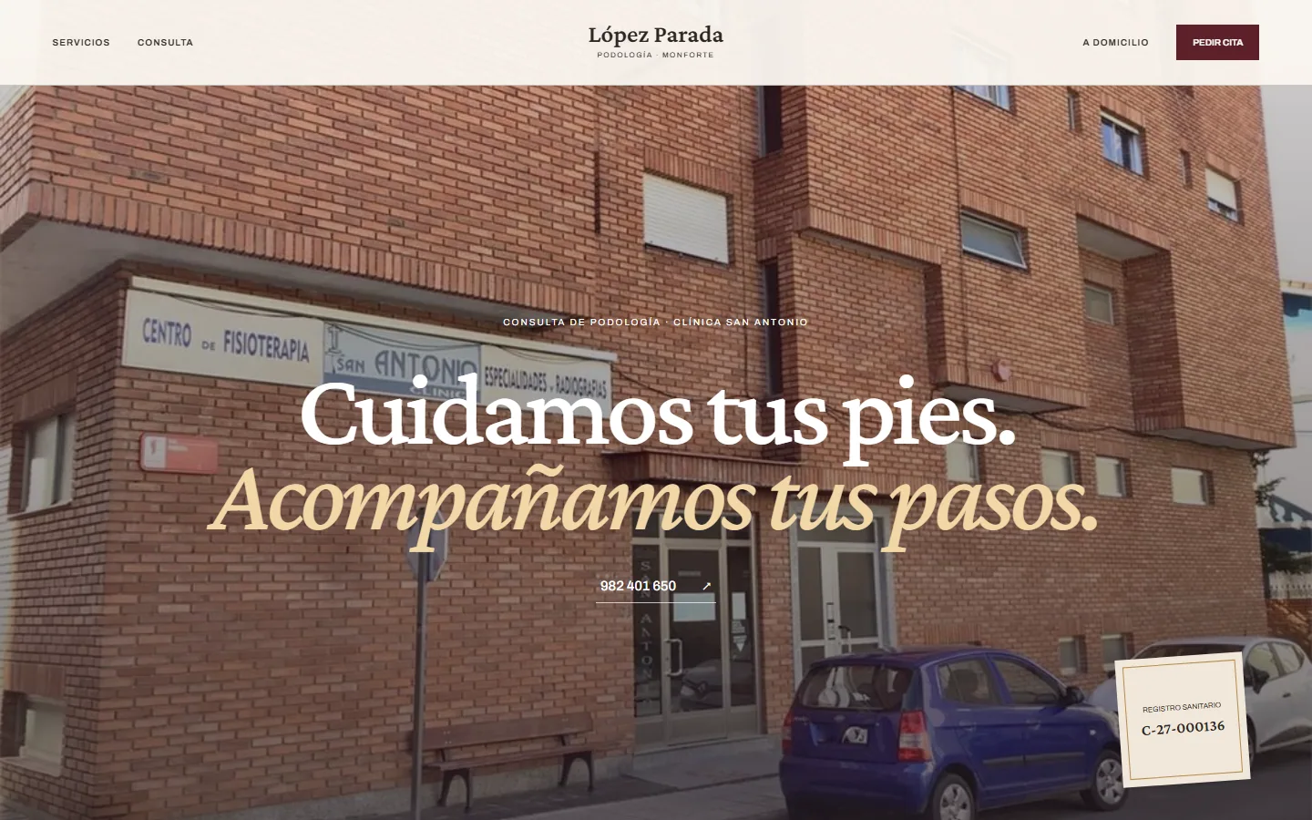 Portada de López Parada en escritorio