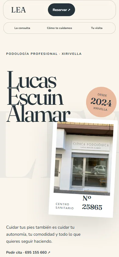 Portada de Lucas Escuín Alamar en móvil