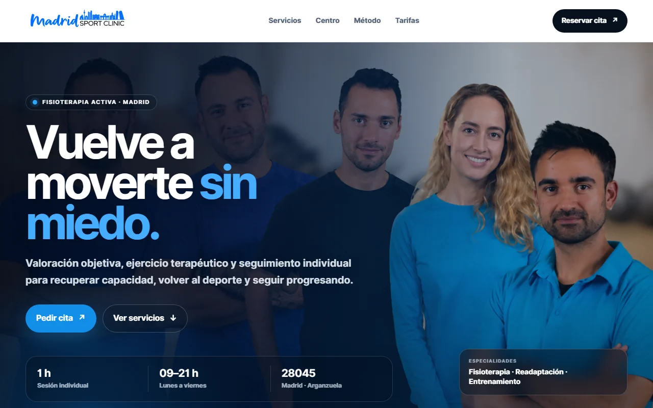 Portada original de Madrid Sport Clinic